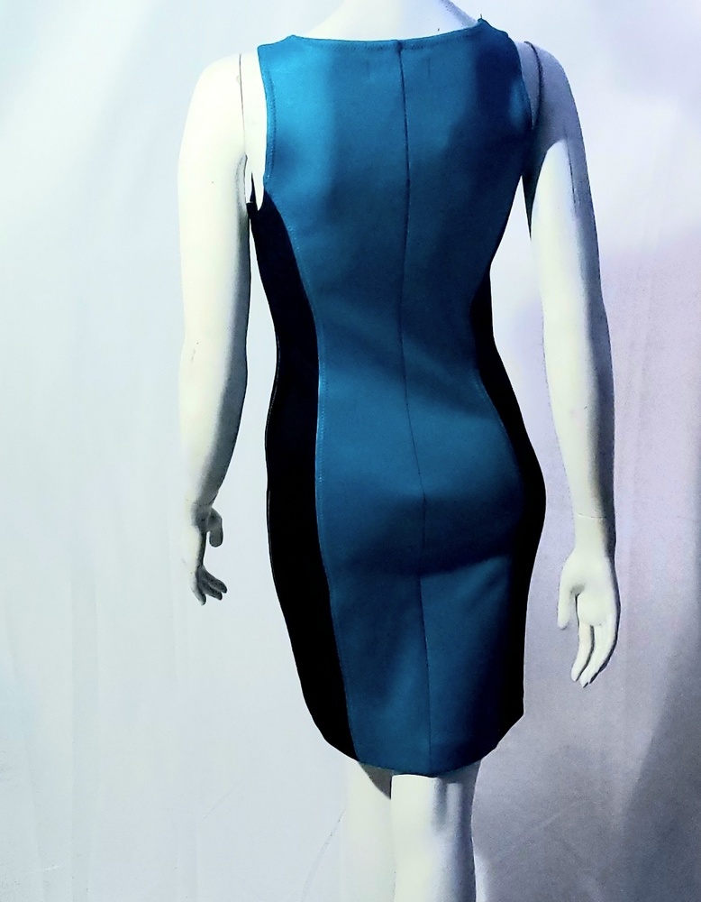 🆕️NWT Michael Kors Bodycon blue black Dress - Picture 3 of 4